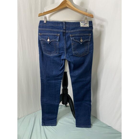 True Religion Women's Jean’s Blue Denim Julie Low Rise Flap Pocket Size 31 X 29 - Picture 6 of 14